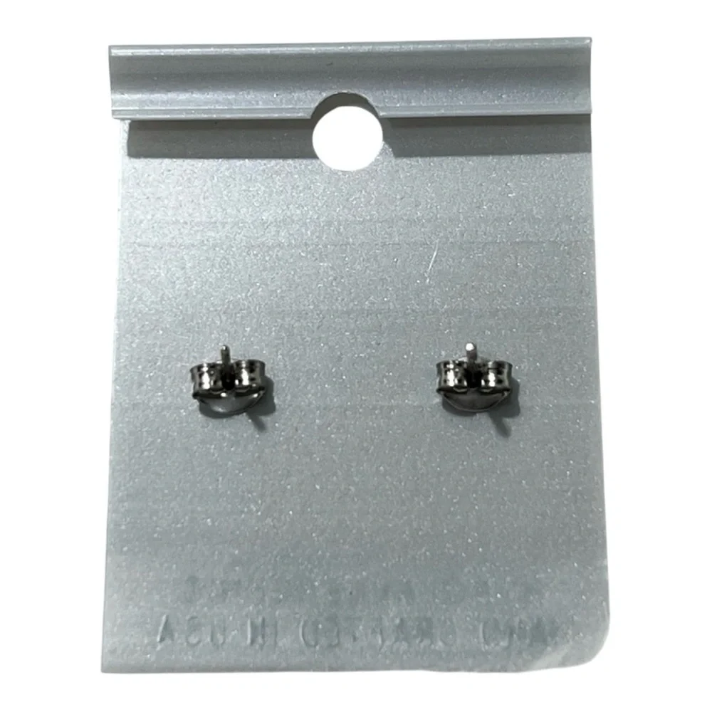 PRICE IS FIRM - Pair of Southwestern Silver Hypo-Allergenic Key Stud Earrings